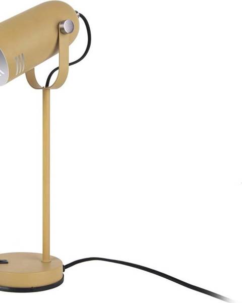 Leitmotiv Hořčicově žlutá stolní lampa Leitmotiv Husk