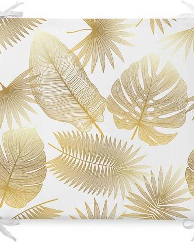 Podsedák s příměsí bavlny Minimalist Cushion Covers Gold Leaf, 42 x 42 cm