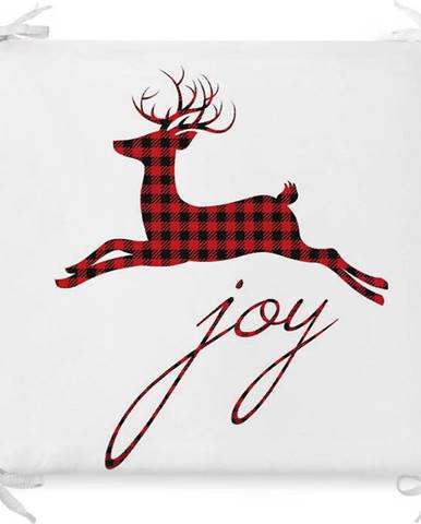 Vánoční podsedák s příměsí bavlny Minimalist Cushion Covers Joy, 42 x 42 cm