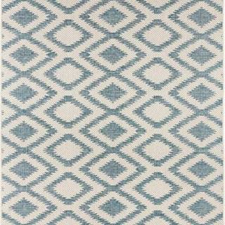Modro-krémový venkovní koberec NORTHRUGS Isle, 70 x 140 cm