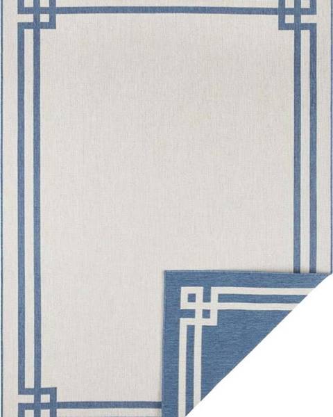 Bougari Modro-krémový venkovní koberec NORTHRUGS Manito, 160 x 230 cm