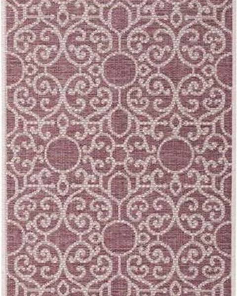 Bougari Fialovo-béžový venkovní koberec NORTHRUGS Nebo, 70 x 200 cm