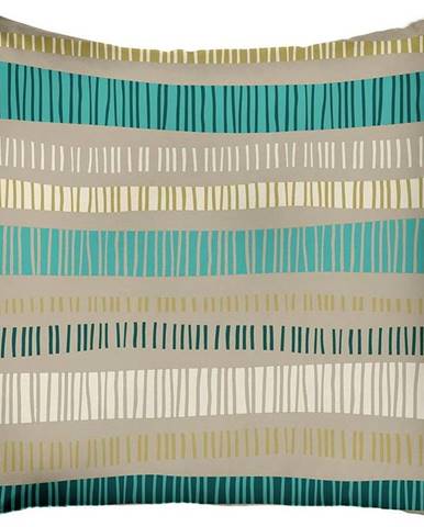 Béžový povlak na polštář Mike & Co. NEW YORK Jungle Stripes, 43 x 43 cm