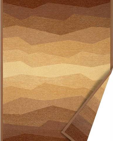 Hnědý oboustranný koberec Narma Merise, 100 x 160 cm