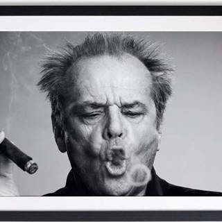 Černobílý plakát Little Nice Things Jack Nicholson, 40 x 30 cm
