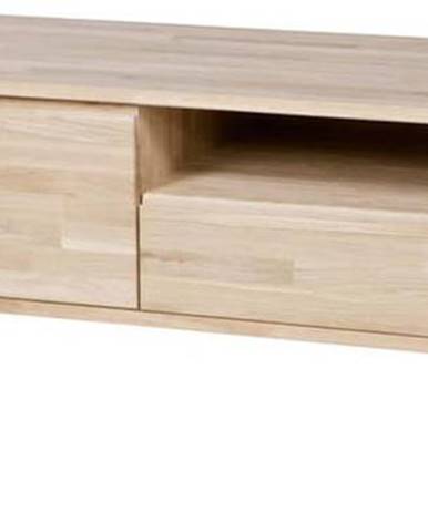 TV stolek z dubového dřeva WOOOD Tygos