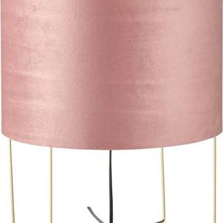 Růžová stolní lampa Fischer & Honsel Aura, výška 43 cm