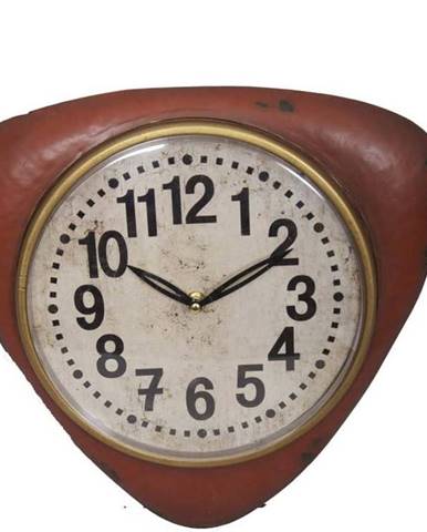 Červené nástěnné hodiny Antic Line Vintage