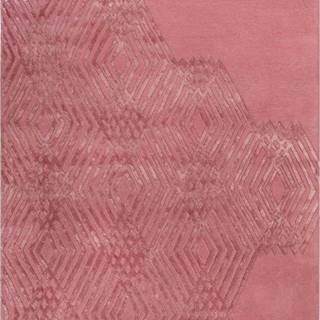 Růžový vlněný koberec Flair Rugs Diamonds, 160 x 230 cm