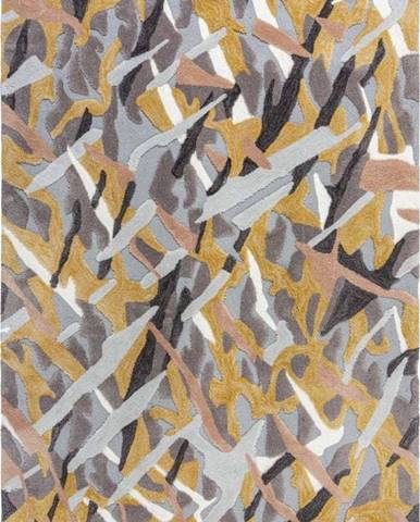 Šedo-žlutý koberec Flair Rugs Bark, 160 x 230 cm
