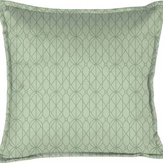 Zelený dekorativní polštář Velvet Atelier Art Deco, 45 x 45 cm