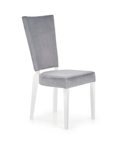 Halmar Jídelní židle Rois, bílá/šedá