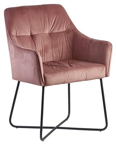 Židle S Područkami Wohnling Růžová