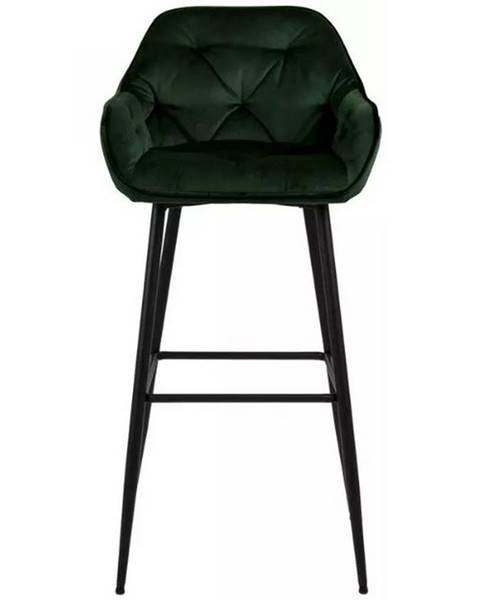 Möbelix Barová Židle Brooke Tmavě Zelená