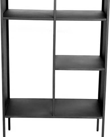 Černá kovová knihovna 70x110 cm Brooks - Canett