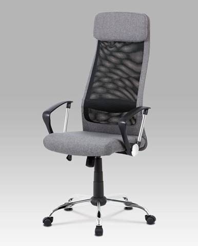 Kancelářská židle KA-V206 GREY, šedá/černá