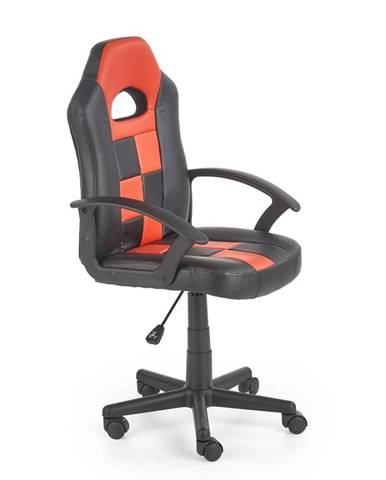 Dětská kancelářská židle STORM, černo-červená