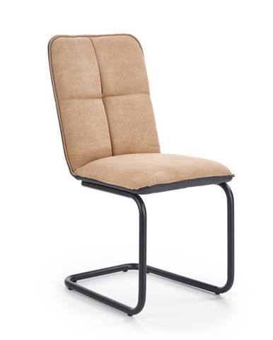 Jídelní židle K-268, světle hnědá/černá
