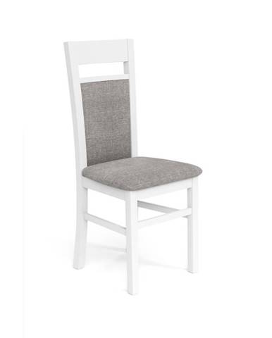 Jídelní židle GERARD 2, světle šedá/bílá