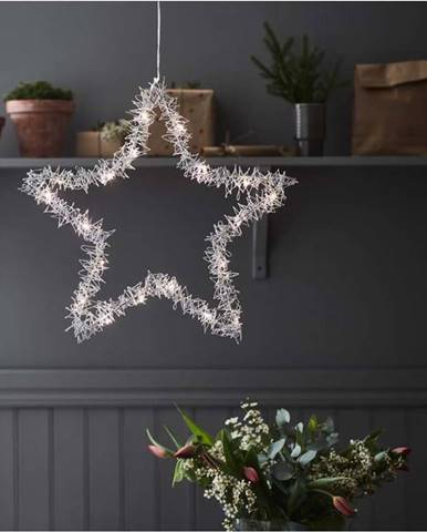 Vánoční závěsná světelná dekorace Markslöjd Tangle Star, výška 45 cm