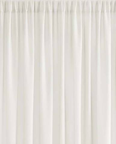 Béžový závěs AmeliaHome Voile Pleat, 160 x 300 cm
