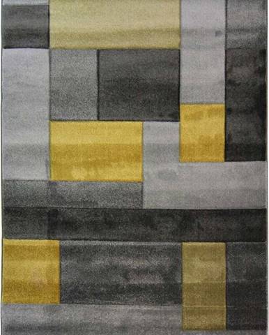 Šedo-žlutý koberec Flair Rugs Cosmos, 160 x 230 cm