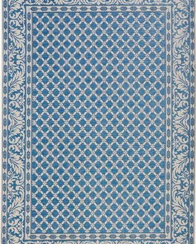 Modro-krémový venkovní koberec NORTHRUGS Royal, 115 x 165 cm
