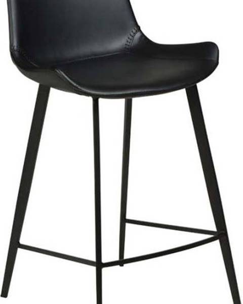 ​​​​​DAN-FORM Denmark Černá koženková barová židle DAN-FORM Denmark Hype