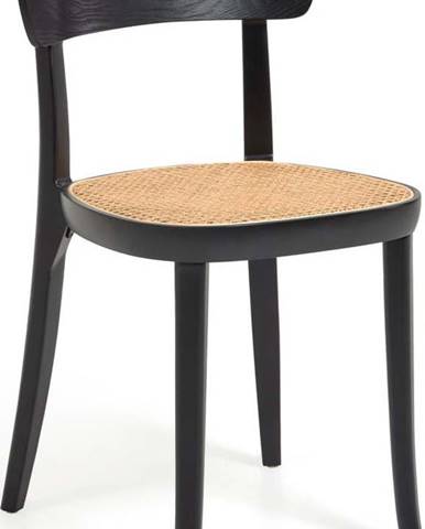 Černá jídelní židle z bukového dřeva La Forma Romane
