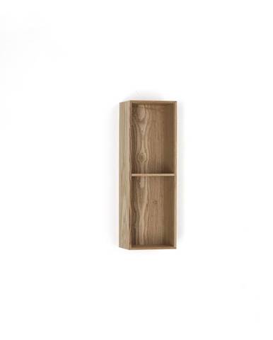 Dřevěná polička s 2 úložnými prostory Tomasucci Billa, 60 x 15 x 20 cm