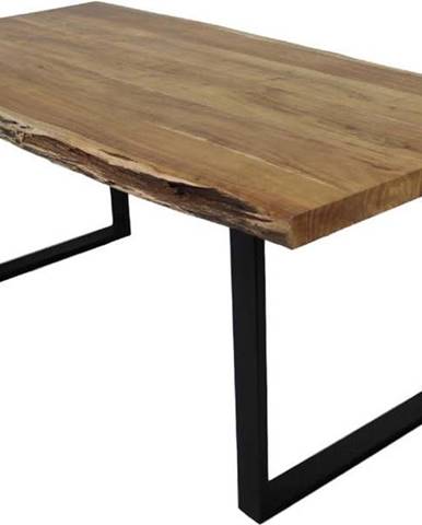 Jídelní stůl s deskou z neopracovaného akátového dřeva HSM collection SoHo, 280 x 100 cm