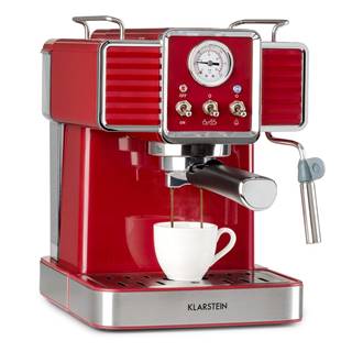 Klarstein Gusto Classico, espresso kávovar, 1350 W, tlak 20 bar, nádrž na vodu: 1,5 litru
