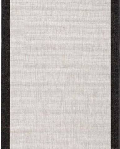 Černo-krémový venkovní koberec NORTHRUGS Panama, 80 x 250 cm