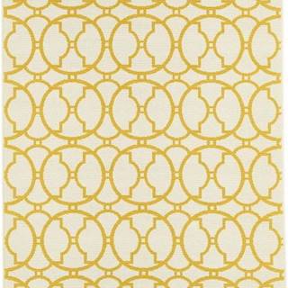 Béžovo-žlutý venkovní koberec Floorita Interlaced, 160 x 230 cm
