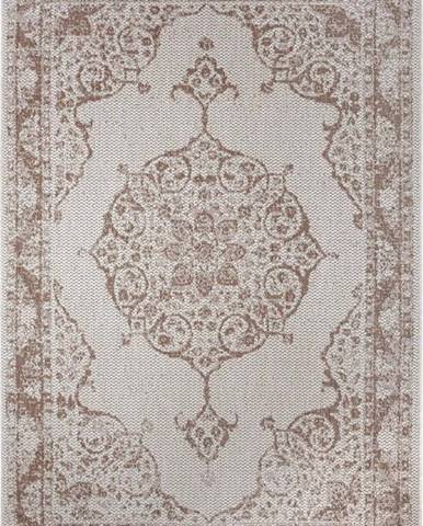 Hnědo-béžový venkovní koberec Ragami Oslo, 80 x 150 cm