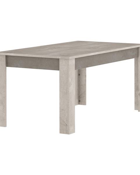 IDEA Nábytek Jídelní stůl 170x90 ANTIBES dub/béžový beton