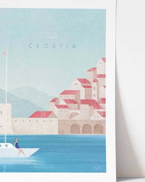 Travelposter Plakát Travelposter Croatia, 50 x 70 cm