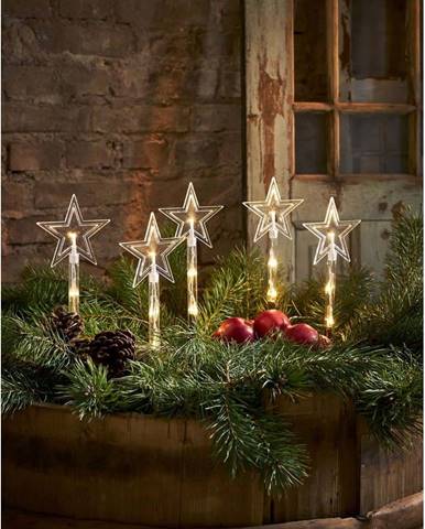 Vánoční venkovní světelná LED dekorace Star Trading Wandy, výška 25 cm