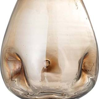 Hnědá skleněná váza Bloomingville Ifza, výška 20 cm