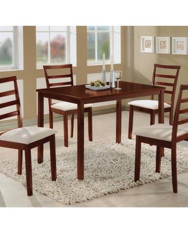 Stůl + 4 židle LIVORNO lak třešeň
