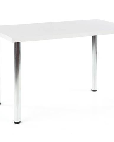 Jídelní stůl MODEX 120, bílá/chrom