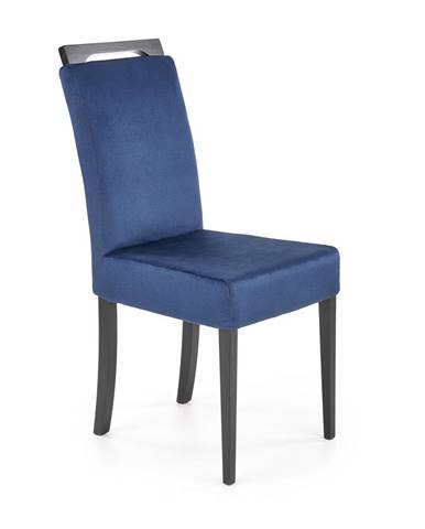 Jídelní židle CLARION 2, černá/modrá