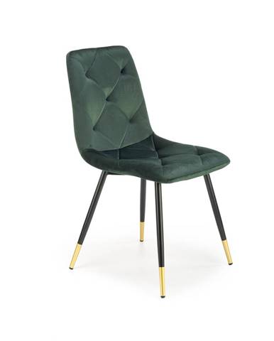 Jídelní židle K438,  tmavě zelená