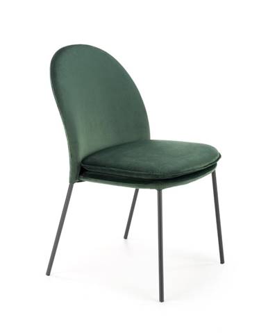 Jídelní židle K443, tmavě zelená