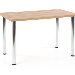 Jídelní stůl MODEX 120, dub wotan/chrom