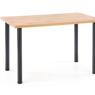 Jídelní stůl MODEX 2 120, dub wotan/černá