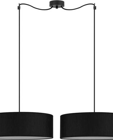 Černé dvouramenné závěsné svítidlo Bulb Attack Doce XL, ⌀ 45 cm