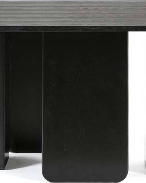 Teulat Černý jídelní stůl Teulat Arq, 137 x 137 cm