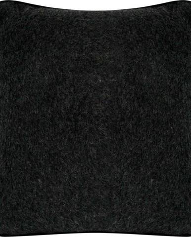 Černý polštář z merino vlny Native Natural, 50 x 60 cm