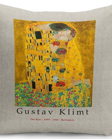 Polštář s výplní Kate Louise Klimt, 43 x 43 cm